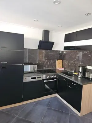 Küche/Küchenzeile in der Unterkunft Ferienhaus Harmonie Kulmbach Zentrum