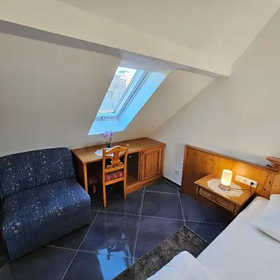 Ein Bett oder Betten in einem Zimmer der Unterkunft Ferienhaus Harmonie Kulmbach Zentrum