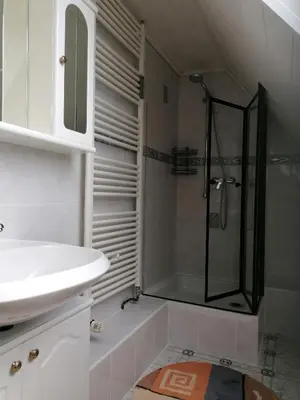 Ein Badezimmer in der Unterkunft 2 schnuckelige Wohnungen in Oberfranken