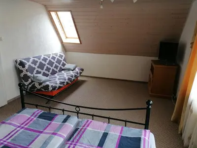 Ein Bett oder Betten in einem Zimmer der Unterkunft 2 schnuckelige Wohnungen in Oberfranken