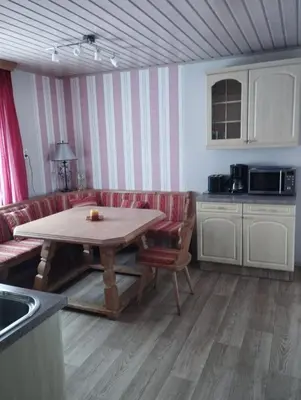 Küche/Küchenzeile in der Unterkunft 2 schnuckelige Wohnungen in Oberfranken
