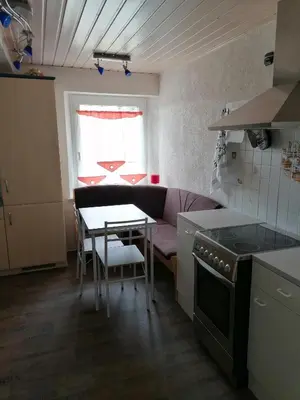 Küche/Küchenzeile in der Unterkunft 2 schnuckelige Wohnungen in Oberfranken