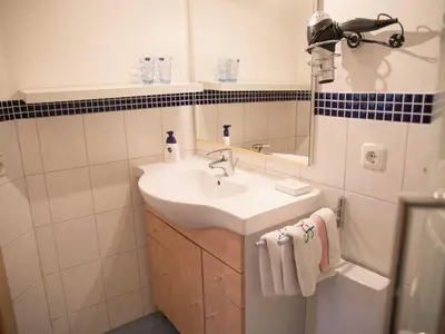 Ein Badezimmer in der Unterkunft Ferienwohnung Noak