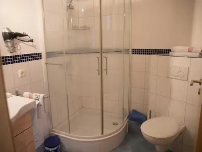 Ein Badezimmer in der Unterkunft Ferienwohnung Noak