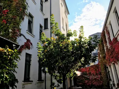 Das Gebäude in dem sich die Pension befindet