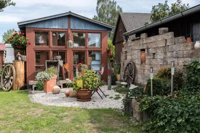 Ein Garten an der Unterkunft Ferienwohnung Zetzl