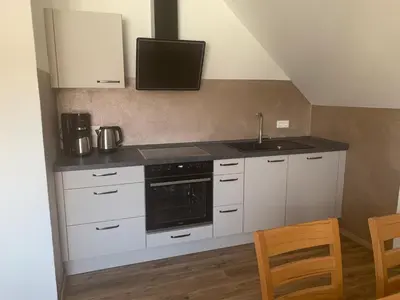 Küche/Küchenzeile in der Unterkunft Haus Nickert
