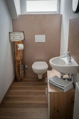 Ein Badezimmer in der Unterkunft Haus Nickert