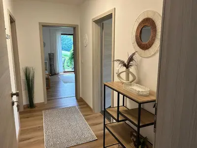 Grundriss der Unterkunft Ruhige Ferienwohnung mit Terrasse für 2 Personen