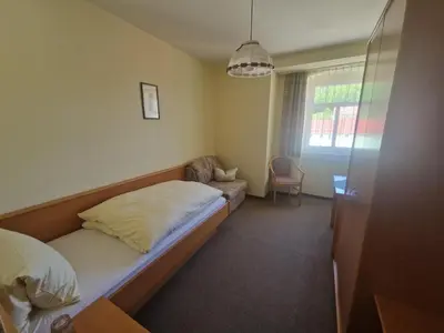 Ein Bett oder Betten in einem Zimmer der Unterkunft Scheffel - Gasthof