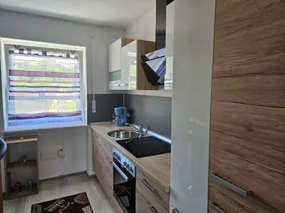 Küche/Küchenzeile in der Unterkunft Haus Ludwigsfelder