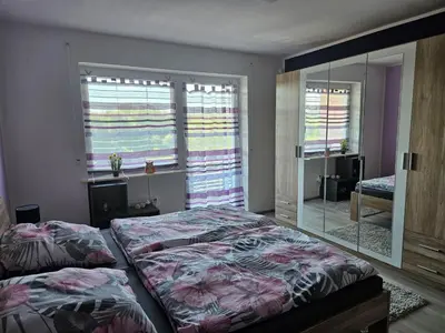 Ein Bett oder Betten in einem Zimmer der Unterkunft Haus Ludwigsfelder