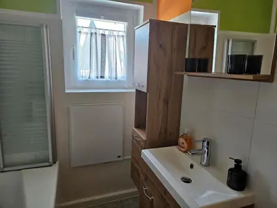 Ein Badezimmer in der Unterkunft Haus Ludwigsfelder