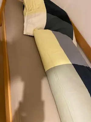 Ein Bett oder Betten in einem Zimmer der Unterkunft NEU Ferienwohnungen im Naherholungs u Seengebiet