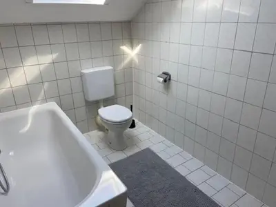 Ein Badezimmer in der Unterkunft NEU Ferienwohnungen im Naherholungs u Seengebiet