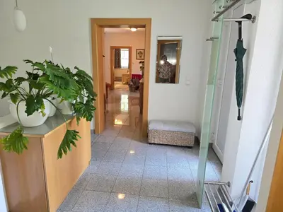 Ein Badezimmer in der Unterkunft Domizil Resi in der Fränkischen Schweiz bei Bayreuth