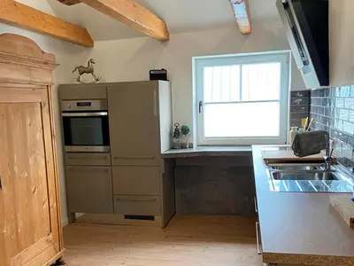 Küche/Küchenzeile in der Unterkunft Ferienwohnung Pleystein
