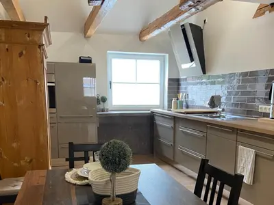 Küche/Küchenzeile in der Unterkunft Ferienwohnung Pleystein