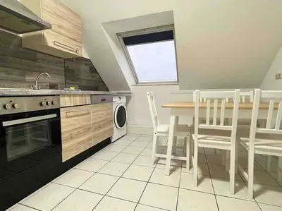 Küche/Küchenzeile in der Unterkunft SWF112 - Gemütliche Monteurwohnung Übergangswohnung