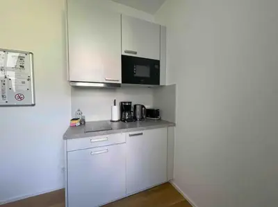 Küche/Küchenzeile in der Unterkunft AM1014 - Modern eingerichtete Monteurwohnung Übergangswohnung