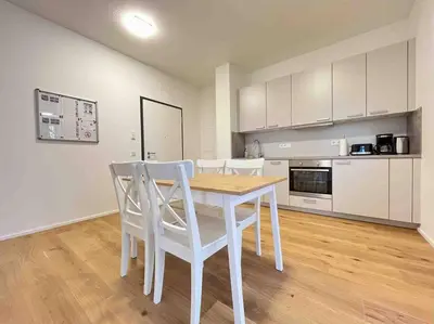 Küche/Küchenzeile in der Unterkunft AM1036 - Moderne Monteurwohnung mit Balkon