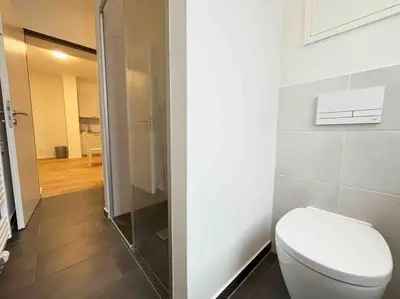 Ein Badezimmer in der Unterkunft AM1036 - Moderne Monteurwohnung mit Balkon