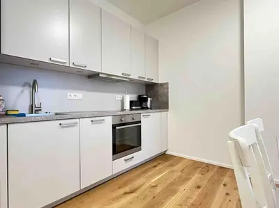 Küche/Küchenzeile in der Unterkunft AM1036 - Moderne Monteurwohnung mit Balkon
