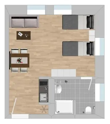 Grundriss der Unterkunft AM1040 - Smarte Monteurwohnung in super Lage