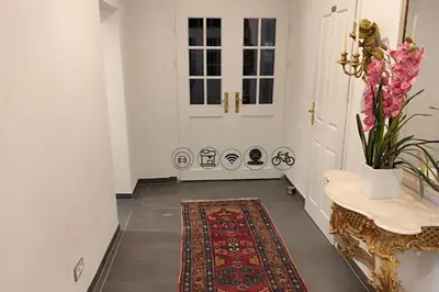 Ein Sitzbereich in der Unterkunft Schloss Hotel Colmdorf