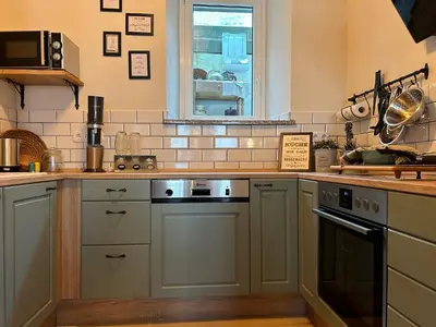 Küche/Küchenzeile in der Unterkunft Ferienhaus Klaus