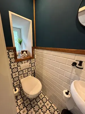Ein Badezimmer in der Unterkunft Ferienhaus Klaus