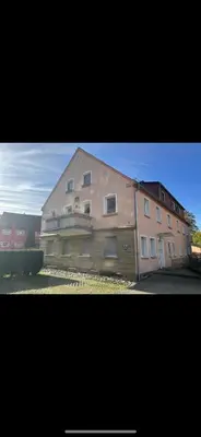 Grundriss der Unterkunft Super Monteurwohnung mit Balkon und Parkplatz, bei Bayreuth ruhig, 4 Betten Wifi, Küche