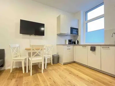 Küche/Küchenzeile in der Unterkunft AM1082 - kleine Monteurwohnung Übergangswohnung