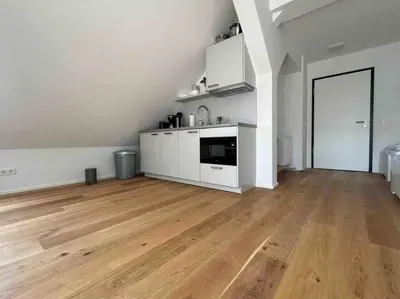 Küche/Küchenzeile in der Unterkunft AM1114 - Moderne Monteurwohnung Übergangswohnung