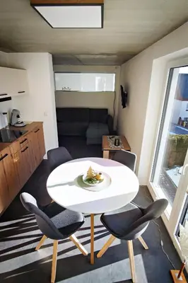 Ein Sitzbereich in der Unterkunft Apartments Patzina NEU 2024 - Kurort Oberwiesenthal