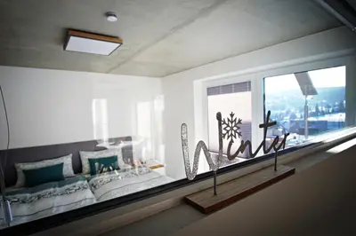Ein Sitzbereich in der Unterkunft Apartments Patzina NEU 2024 - Kurort Oberwiesenthal