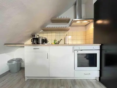 Küche/Küchenzeile in der Unterkunft SAD702 - Schöne Monteurwohnung Übergangswohnung