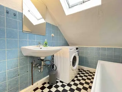Ein Badezimmer in der Unterkunft SAD702 - Schöne Monteurwohnung Übergangswohnung