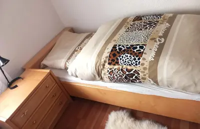 Ein Bett oder Betten in einem Zimmer der Unterkunft Haus an der Ascha