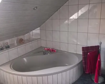 Ein Badezimmer in der Unterkunft Haus an der Ascha