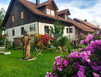 Ein Garten an der Unterkunft Haus an der Ascha