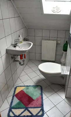 Ein Badezimmer in der Unterkunft Haus an der Ascha