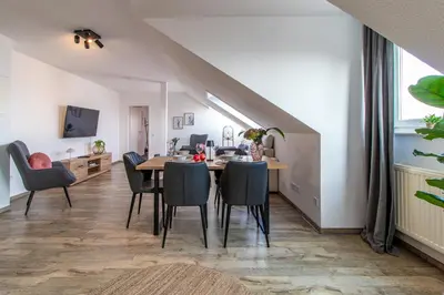 TV/Unterhaltungsangebot in der Unterkunft Panorama Apartment I Aufzug I Stellplatz I Natur