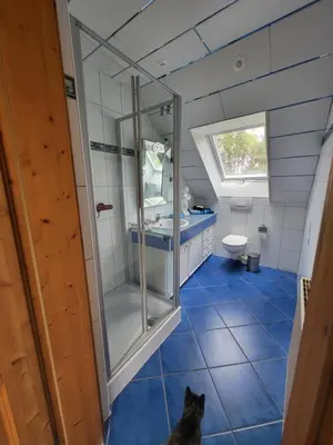 Ein Badezimmer in der Unterkunft Naturoase