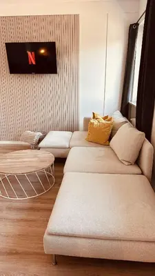 Ein Sitzbereich in der Unterkunft Apartment mit Netflix - Parken - Küche - Bad