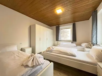 Ein Bett oder Betten in einem Zimmer der Unterkunft SAD802 - Zentrale Monteurwohnung