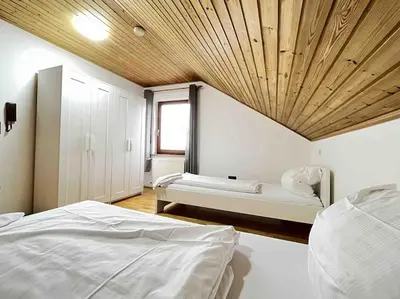 Ein Bett oder Betten in einem Zimmer der Unterkunft SAD503 - Praktische Monteurwohnung
