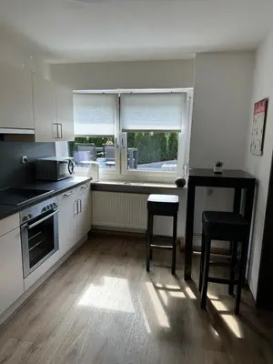 Küche/Küchenzeile in der Unterkunft Ferienwohnung am Rosenbach