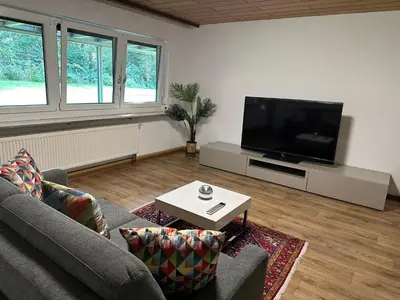 TV/Unterhaltungsangebot in der Unterkunft Ferienwohnung am Rosenbach