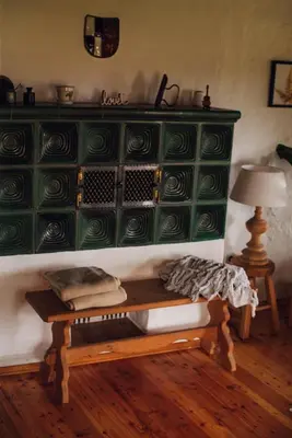 Ein Sitzbereich in der Unterkunft Ferienhaus Erbse